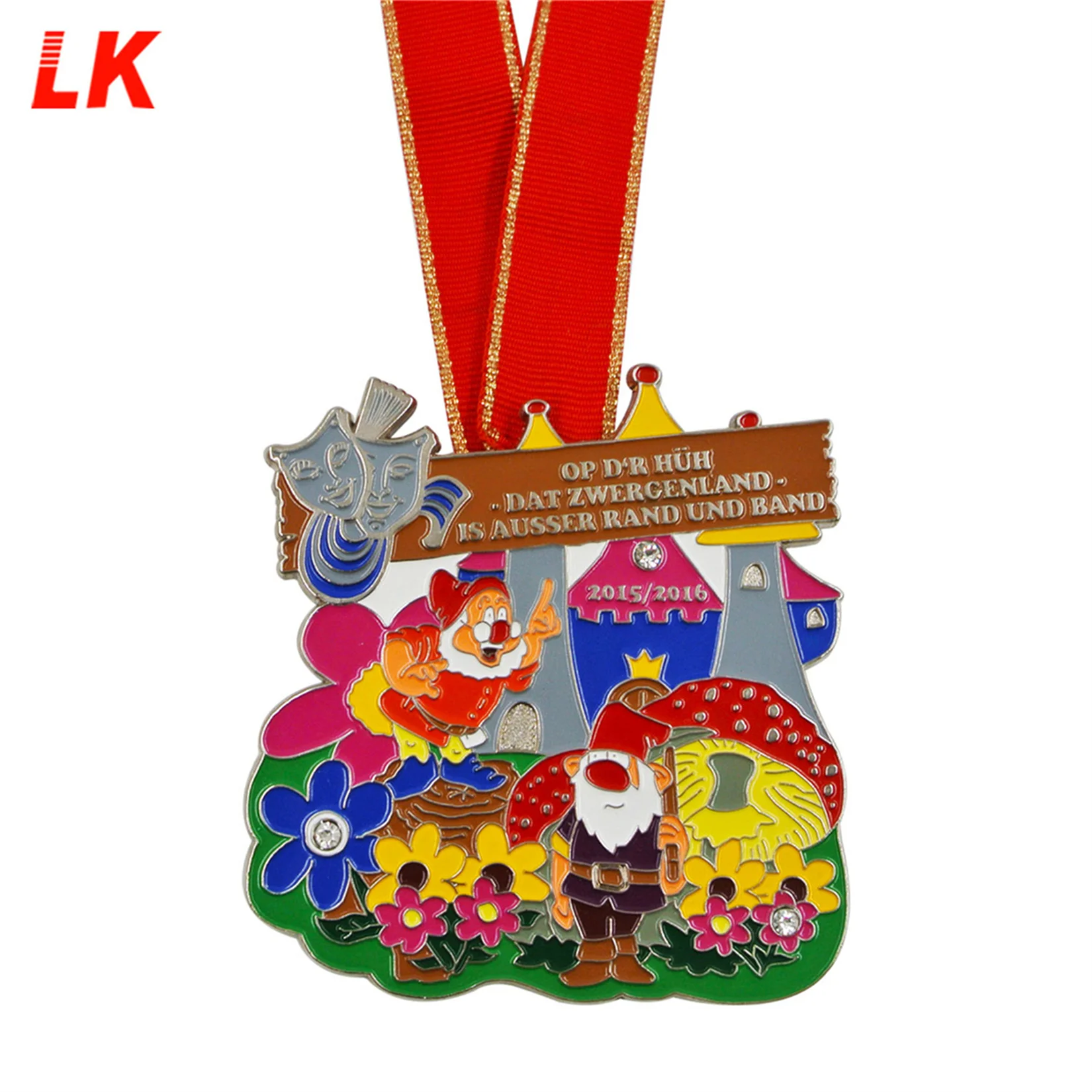 Best Medal Manufacturer Cheap Custom Fiesta Honor Soft Enamel Color Die Casting Fiesta Carnival Medals