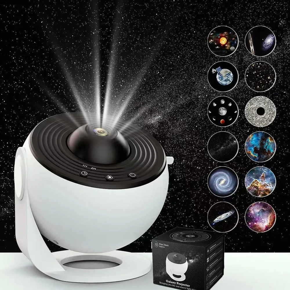 12 In 1 Realistic Planetarium Projector Hd Focus Sky Projector Star ...