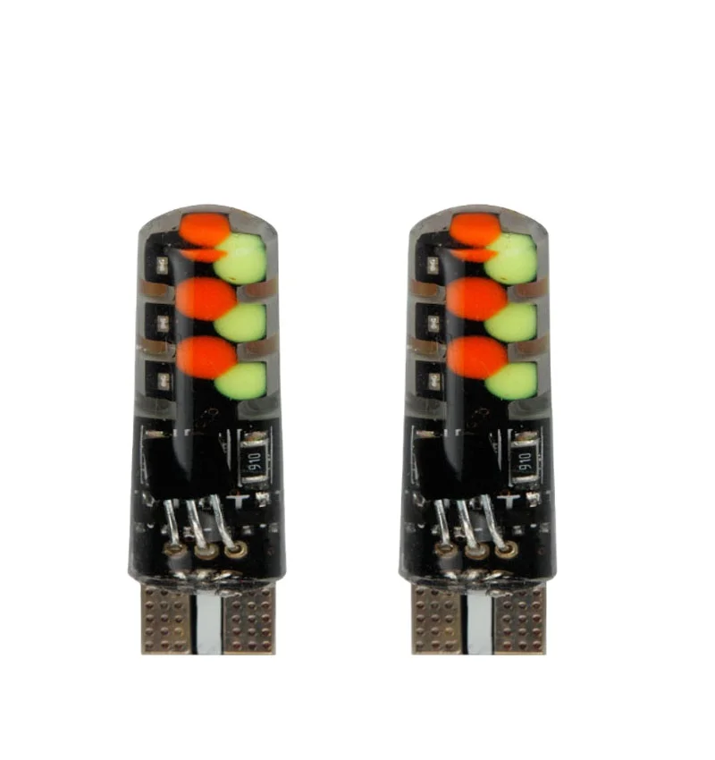 Car Led Light Bulb Dimmable Color 6w Decorative Remote Rgb with Battery