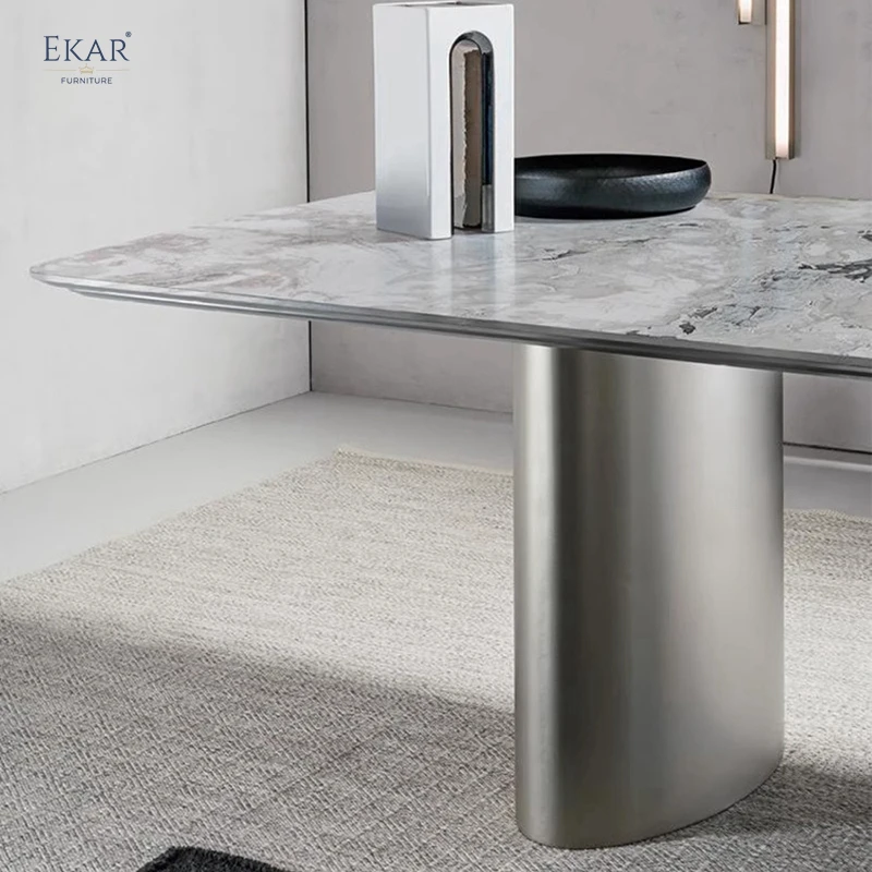 product elegant marble top dining table with metal legs for contemporary home decor-61