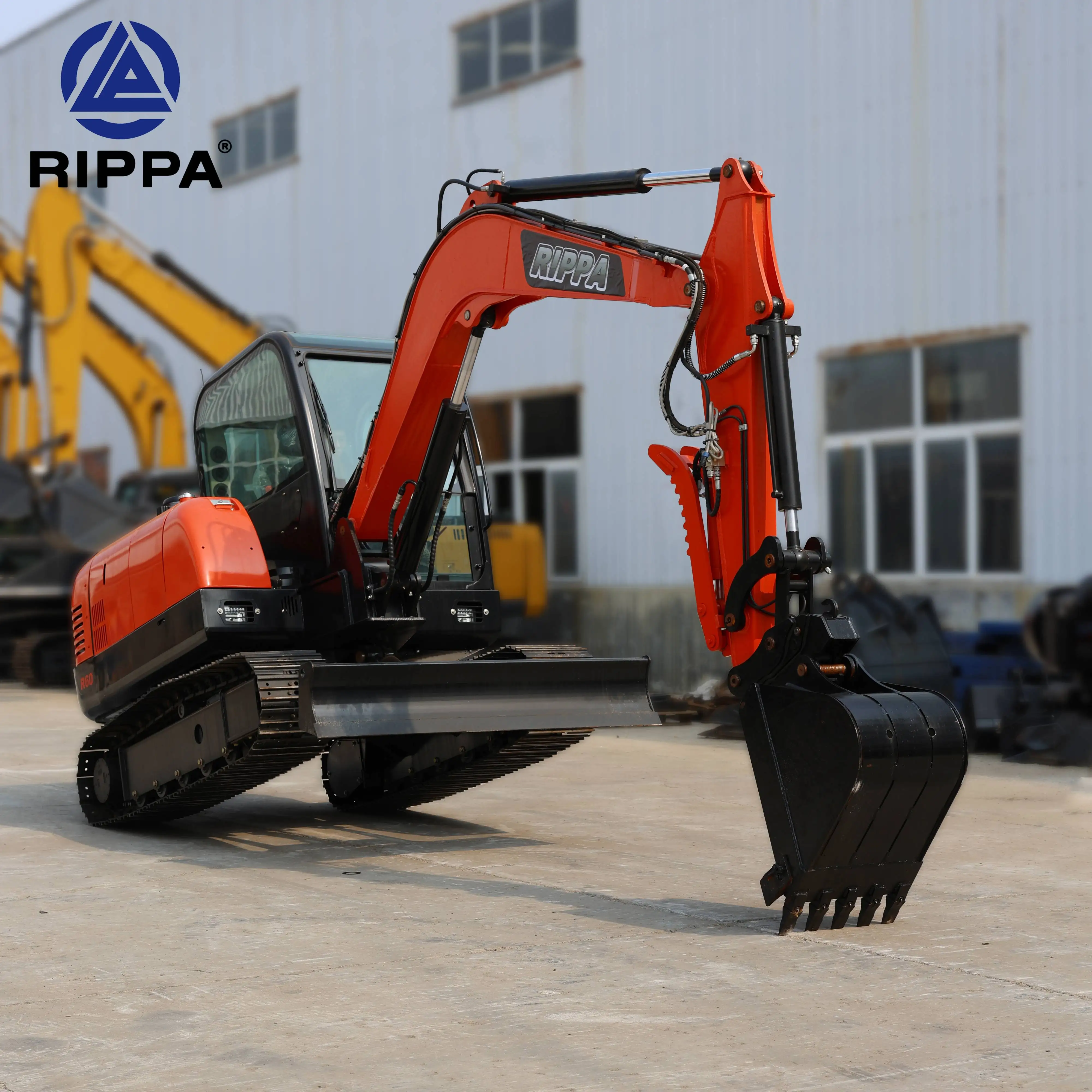 Free Shipping Kubota Excavators Machine Crawler Digger 6 Ton EPA Engine Excavator Home Mini Excavator for Sale