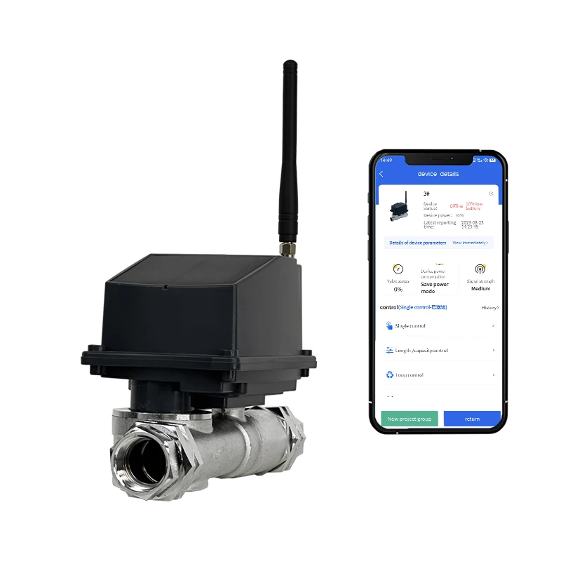 LORA Connect Solar Powered Irrigation Controller Greenhouse Smart Wireless  Actuator for Farm Motorized Ball Valve