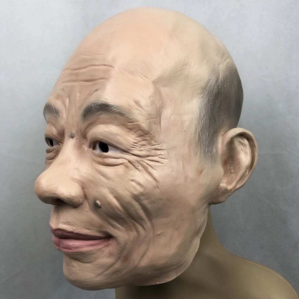Masque humain réaliste en latex pour Halloween, costume de cosplay, masque de travestissement, masque drôle pour homme, masque intégral pour Halloween Masque humain réaliste en latex pour Halloween, costume de cosplay, masque de travestissement, masque drôle pour homme, masque intégral pour Halloween