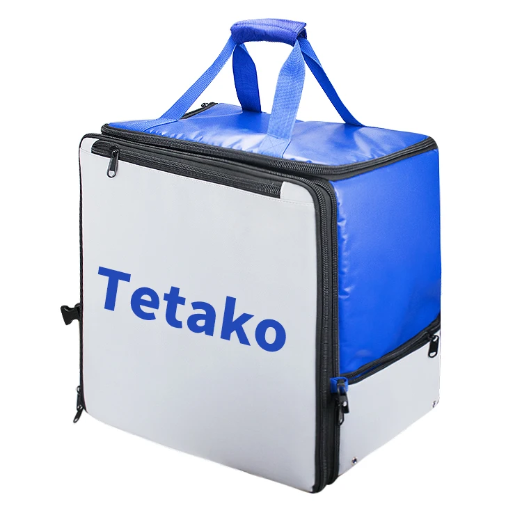 Waterproof Aluminum Foil Motorcycle cooler Backpack Food Insulated Commercial delivery bag