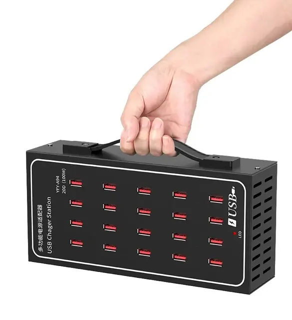 2024 hot sale 100w usb hub 20 30 40 50 60 ports high quality port parallel usb driver data hub charging charger