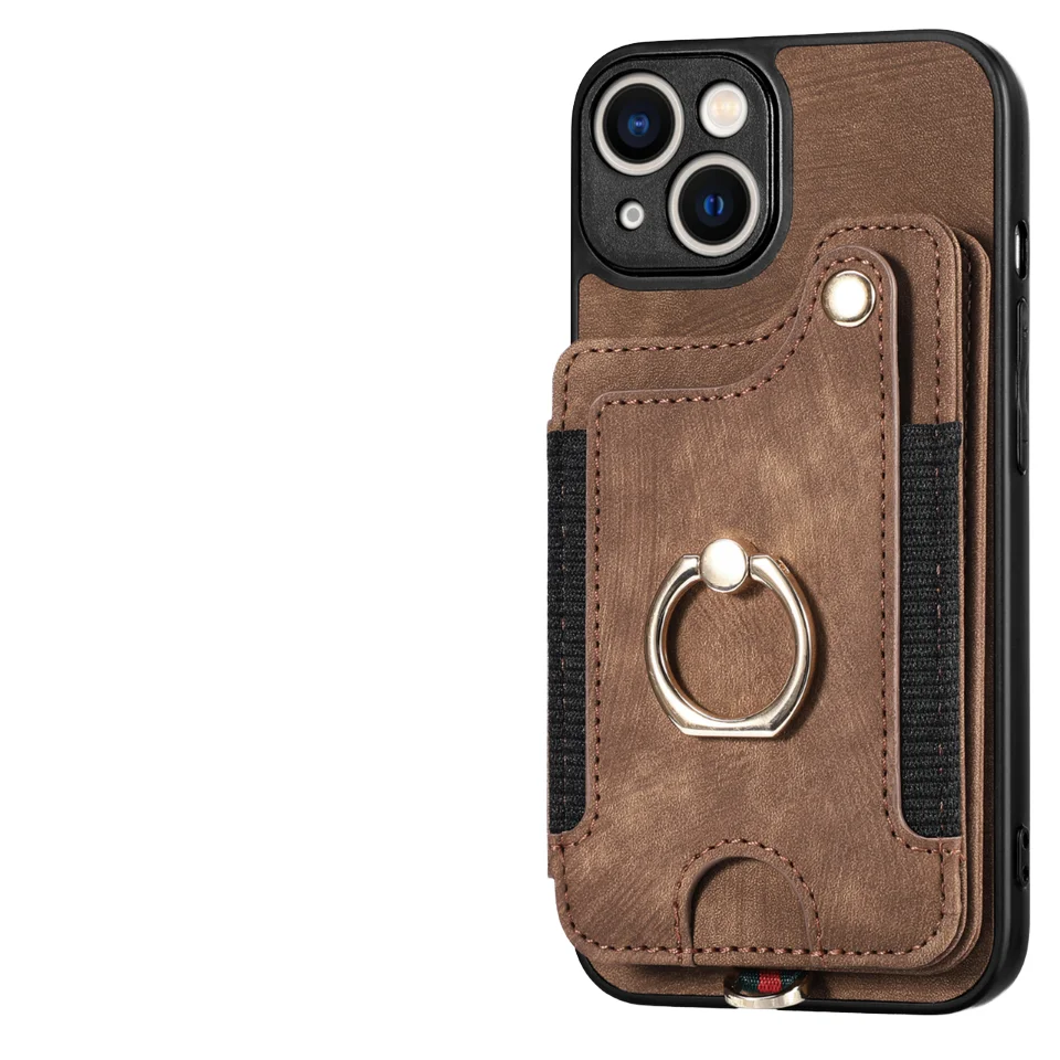 Multi-function Leather Phone Case With Rfid Blocking And Ring Holder_voghion.com