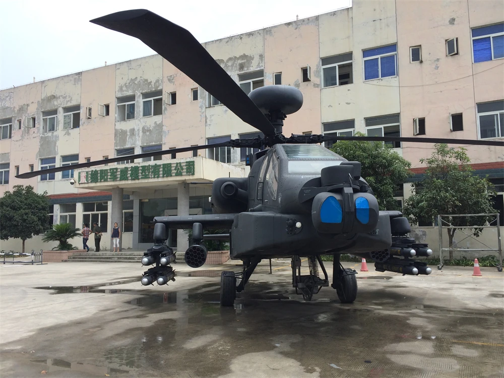 Factory Directly Metal Custom Simulation Helicopter Model 1/1 Ah64 For