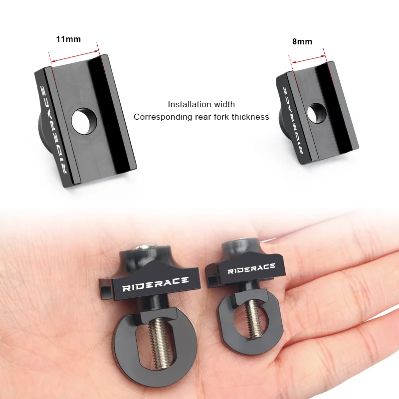 RIDERACE Bike Chain Tensioners Adjuster Bicycle Tensioner Fastener Bolt for Tool Aluminum Alloy Single Speed Adjuster Regulator
