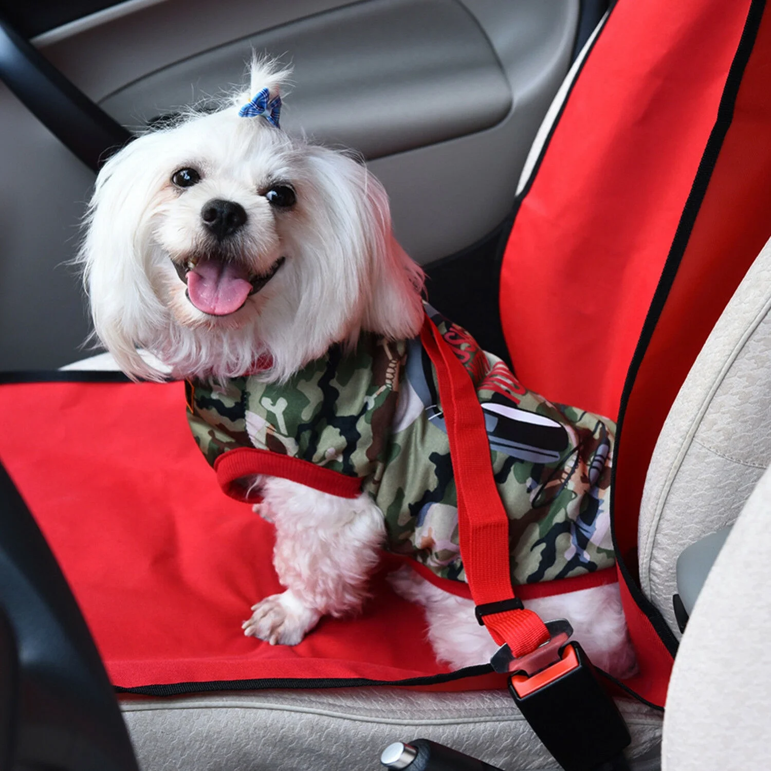 Kingtale1 Safety Harness Vehicle Stabilizer Clips Adjustable Dogs and Cats Pet Car Seat Belt Sustainable Chain Leads