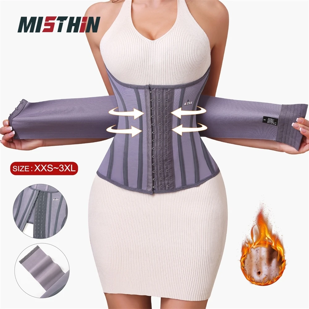 Custom LOGO Purple Full Body Belly Shaping Cincher Corset Wrap Belt Tummy Control Shapewear Waist Trainer Shaper Wear