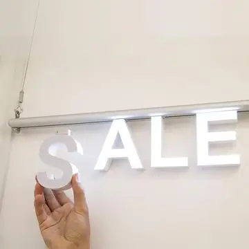 Abcmix DIY Top Track LED Light Letters ABS Sign Light Box with Dimmable 2-Year Warranty for Office Christmas Promotion