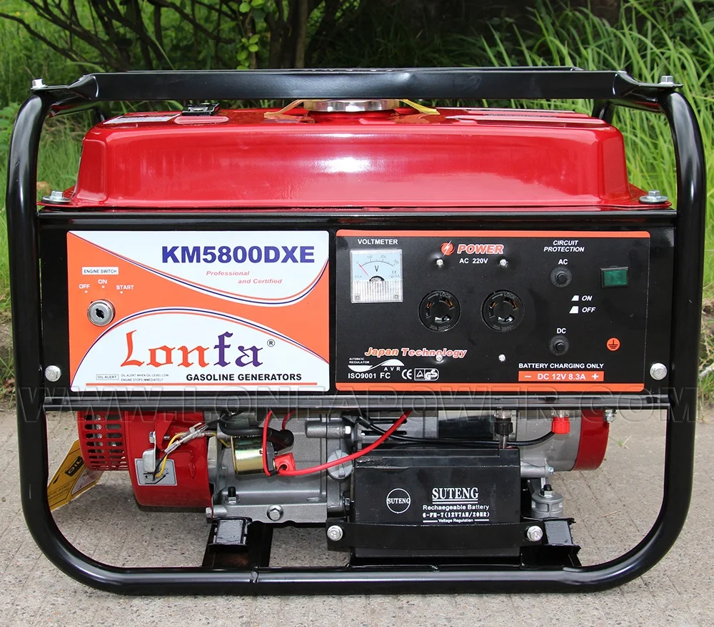 KING TOYO MAX Power Electric Generators 2.5 KW 2.5 KVA 2.8KW 3KW 7hp 3kva 3000rpm 3600rpm Generator Gasoline KM5500DX KM5800DXE