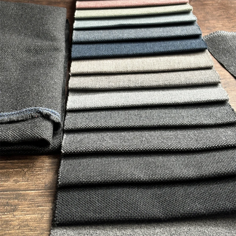 100% Polyester Woven Sofa FabricPoland Style Plain Yarn-Dyed