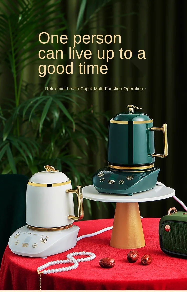 Multifunctional retro ceramic electric stew cooker health bottle Household touch good-looking mini electric heating health pot