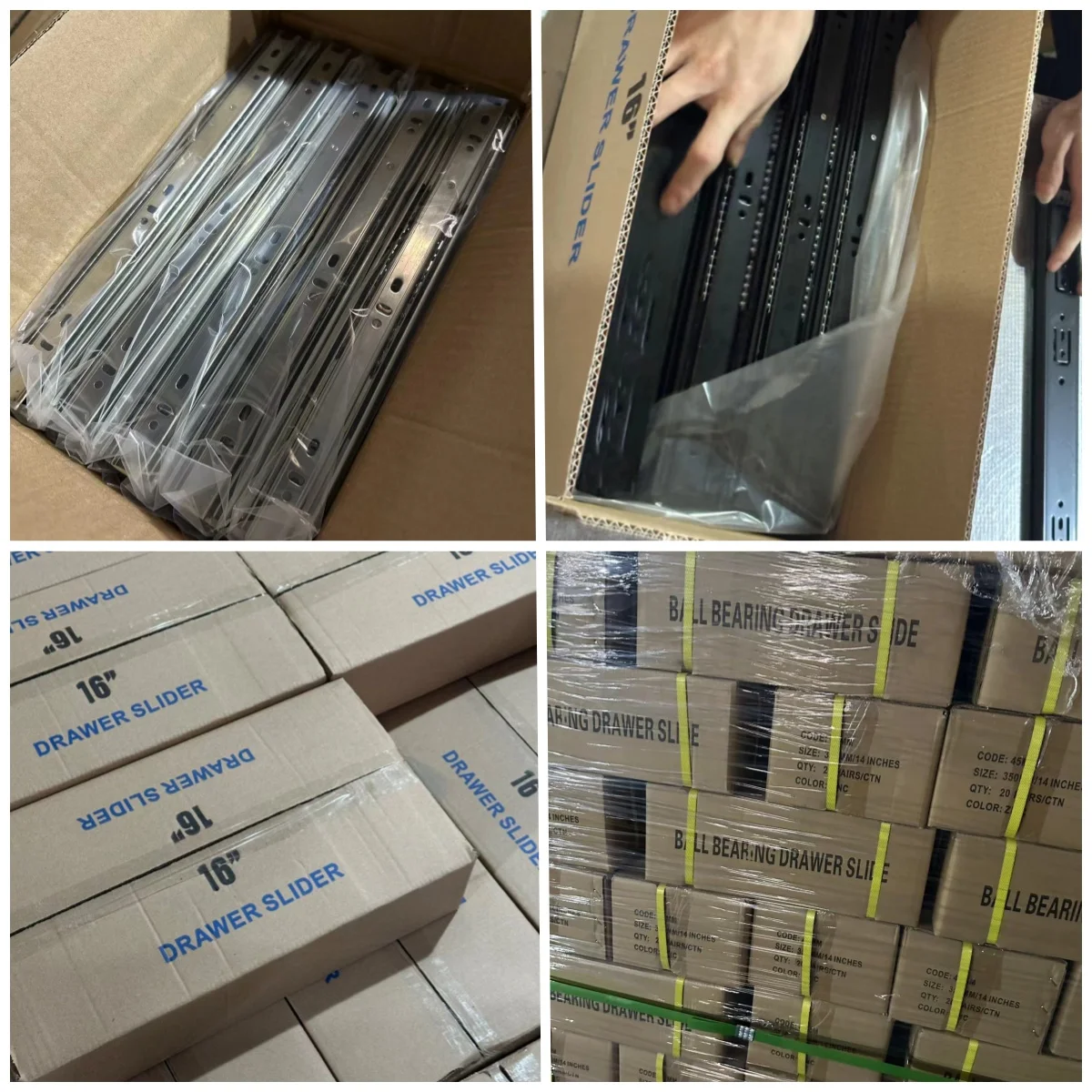 Chinese Factory Dtc  Soft Close Hardware Full Extension Drawer Slide for Kitchen Cabinet