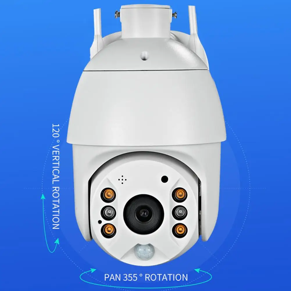 Intelligent Solar Energy Alert PTZ Waterproof Night Vision 4G Surveillance Camera System