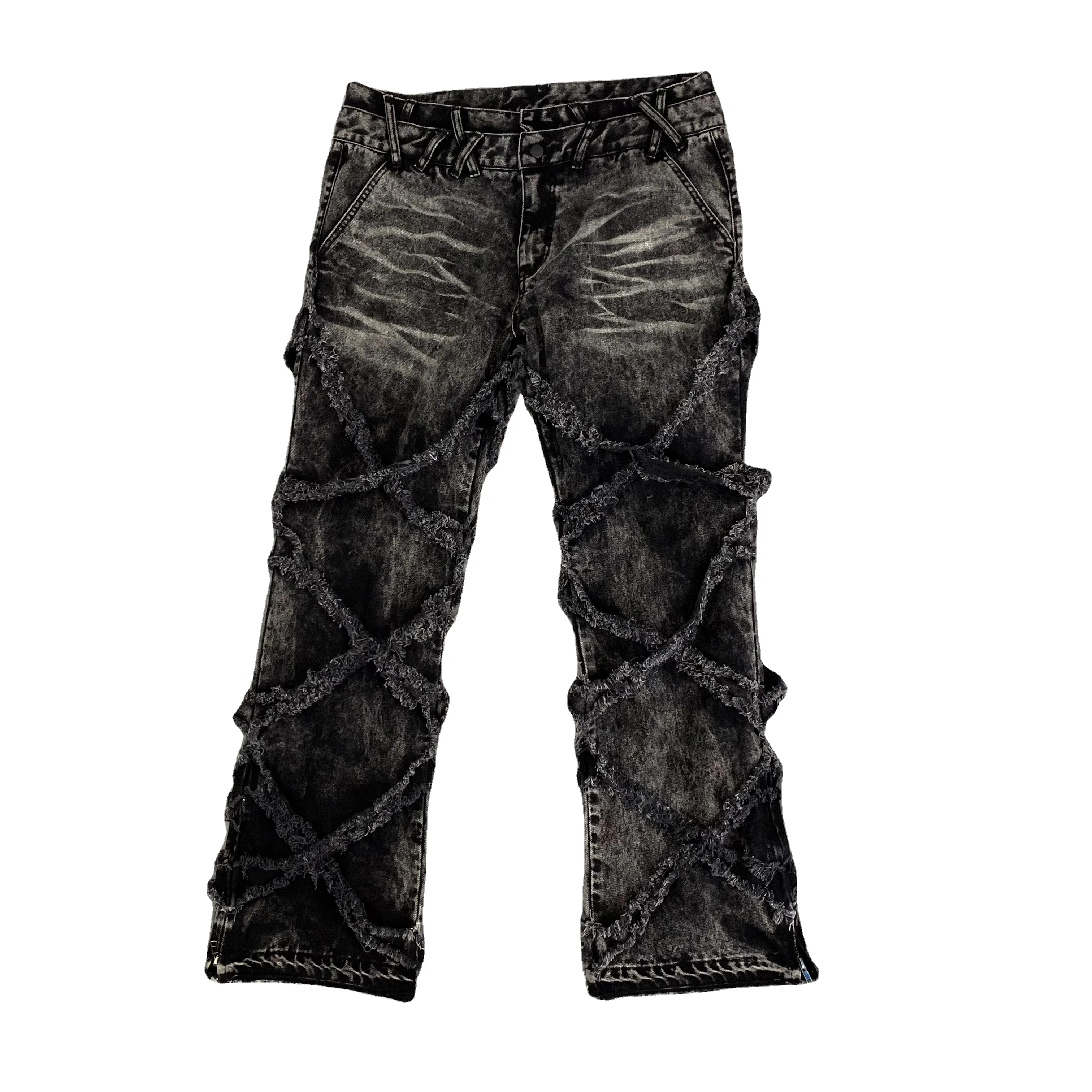 パンツ semantic design destroy flared denim Y2K If Six Was Nine × Japanese Brand × semanticdesign Japanese