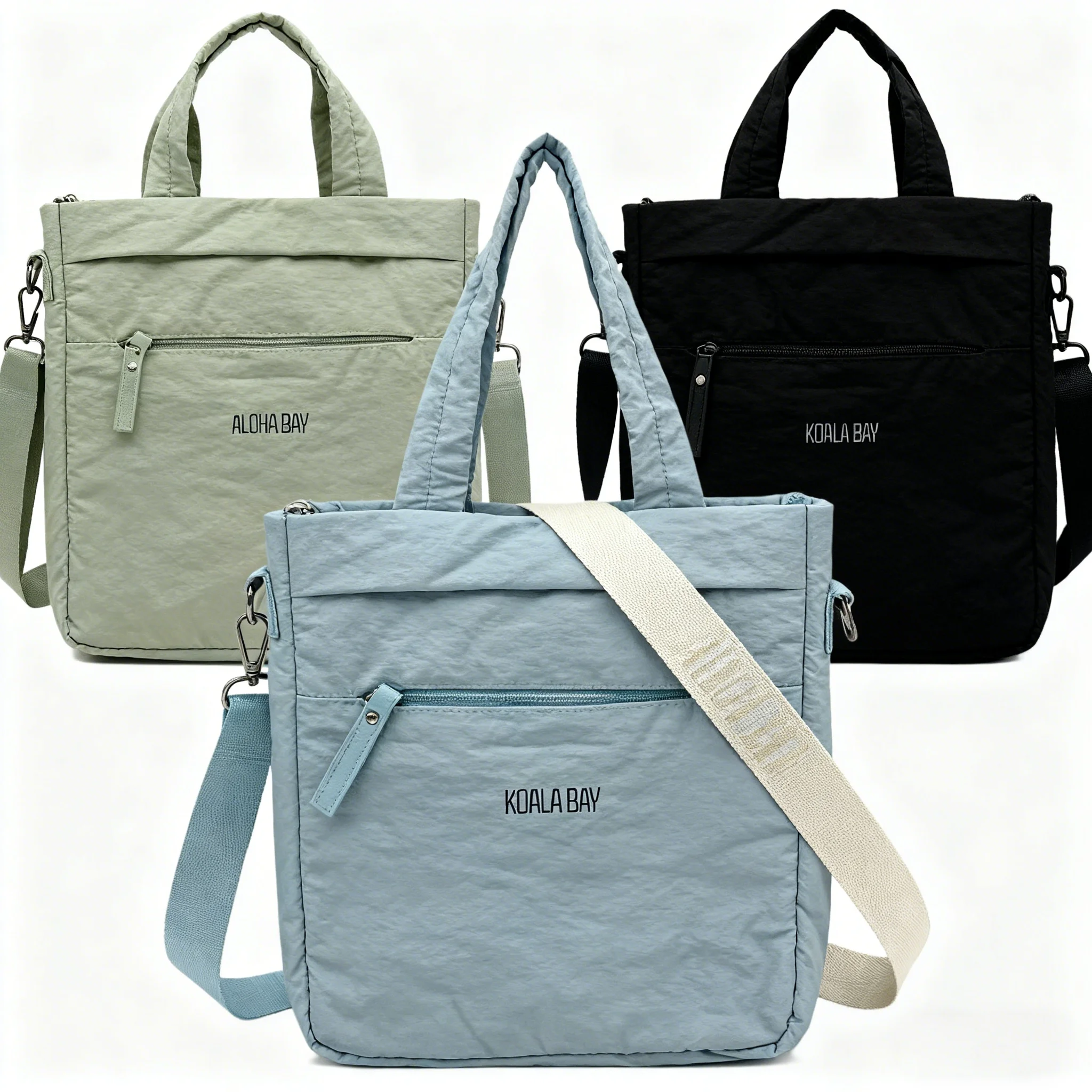 Latest Design Japan Style Preppy Style Lady Fashion Nylon Taslan Crossbody Bag Large Capacity Single Shoulder Bag Custom Logo