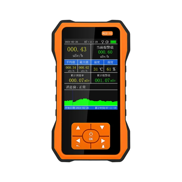 Modern Household Geiger Counter ABS Nuclear Radiation Detector for Radioactive Dose Radiation Survey Meter for X Beta Gamma Ray