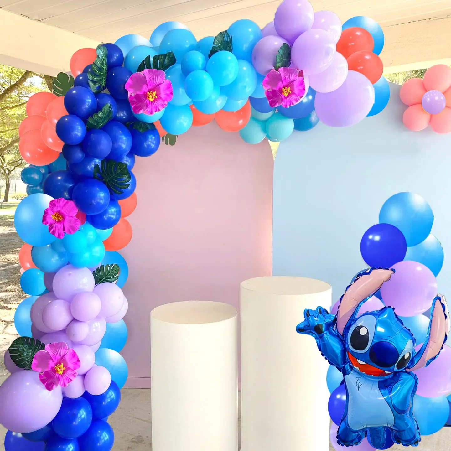 123pcs Lilo And Stitch Balloons Decoration Garland Arch Kit Include ...