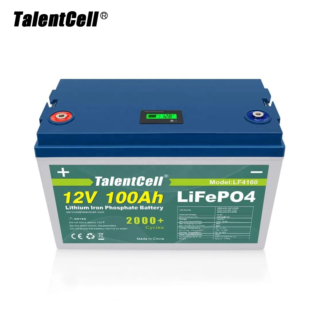 TalentCell Cheap With BMS Solar Power 100Ah 200Ah Lithium 12 Volt Deep Cycle Battery 32700 48V 12V 100Ah LiFePO4 Battery Pack
