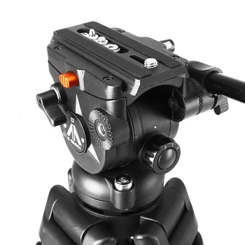 E-IMAGE-EI-7060-AA Hot Sale 1490mm Professional Aluminum Camera Video Tripod Heavy Duty Tripod with Carrying Bag detail image