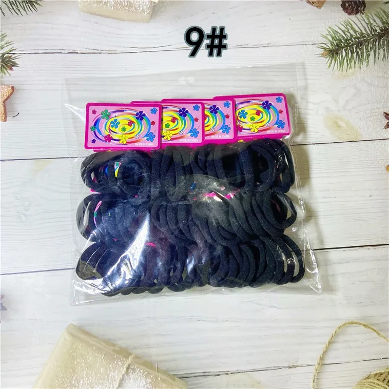 Ifond Toddler Hair Ties 72 Pcs Pack Elastic Nylon Hair Rope Baby Multi