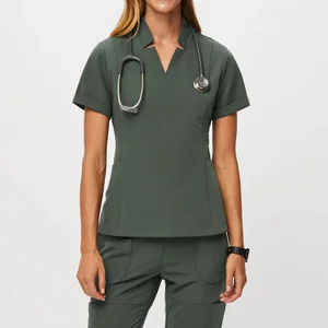 Factory Wholesale Women Men Scrubs Set Stretch Breathable Jogger Nursing Scrubs Medical Spandex Hospital Surgical Uniforms