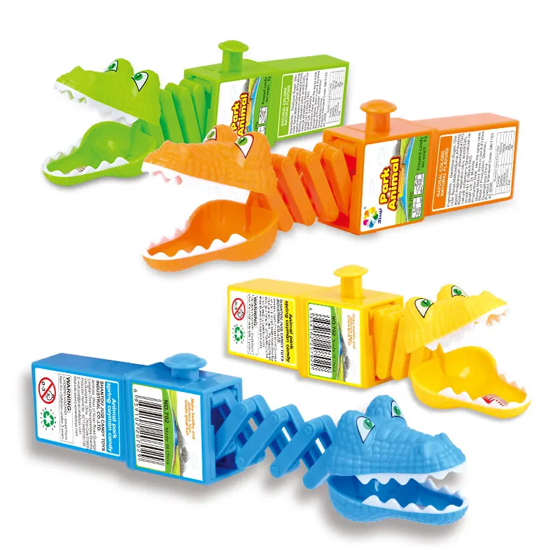 Snappy Gator Chomp Candy Toy | Telescopic Crocodile Toy Candy for Kids