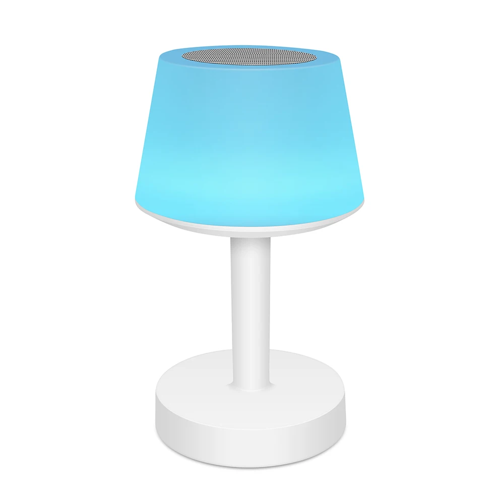 Hot selling in UK USA bedside lamp led  children study table lamp rechargeable led table lamp support Bluetooth Speaker