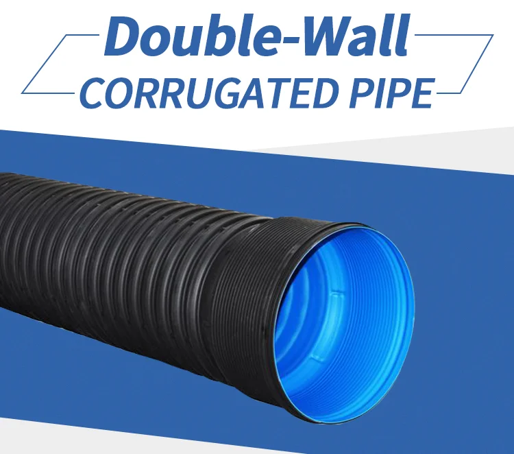 Haili Hdpe Double Wall Corrugated Pipe Used For Drainage And Sewage