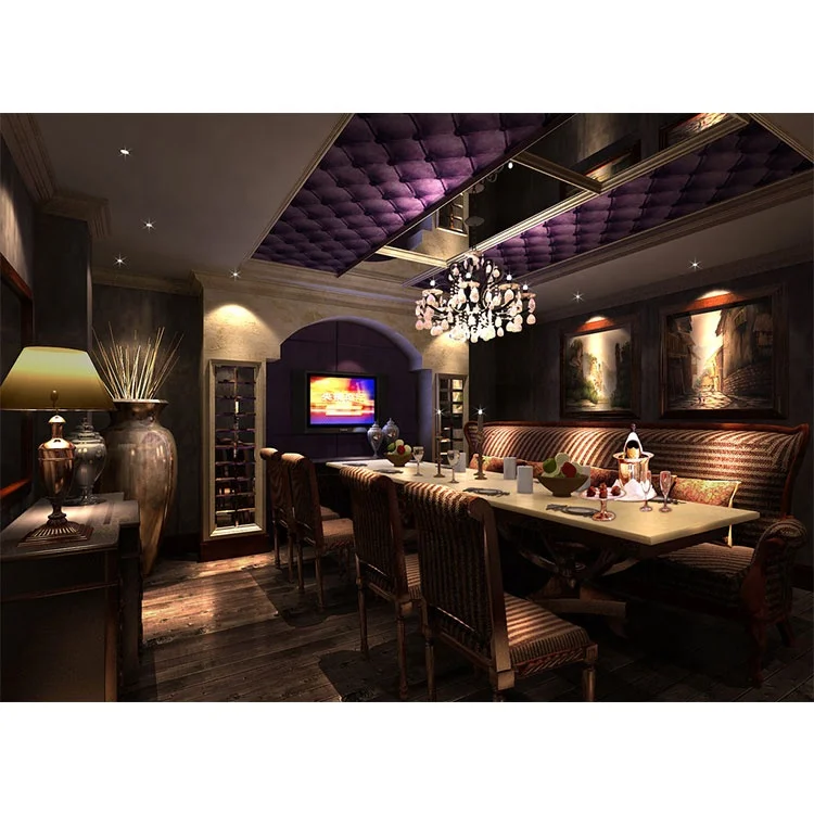Factory Custom Marble Top Flower Pattern bar Counter Design Led Lighted Cafe Restaurant  Bar Counter