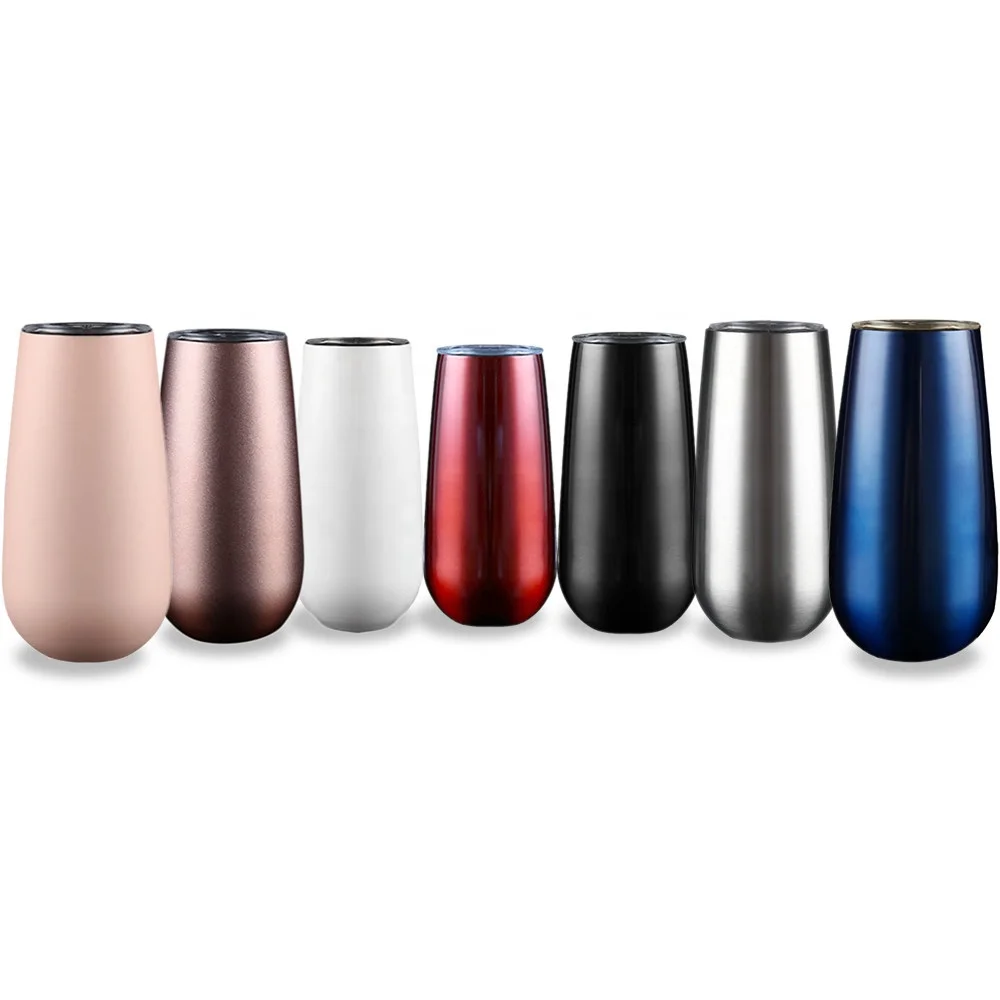 YTBUBOR 6OZ Travel Mug Wine Water Cup Double Wall Vaccum Insulation Cup Ice Drink Drinking Cups Color : B 