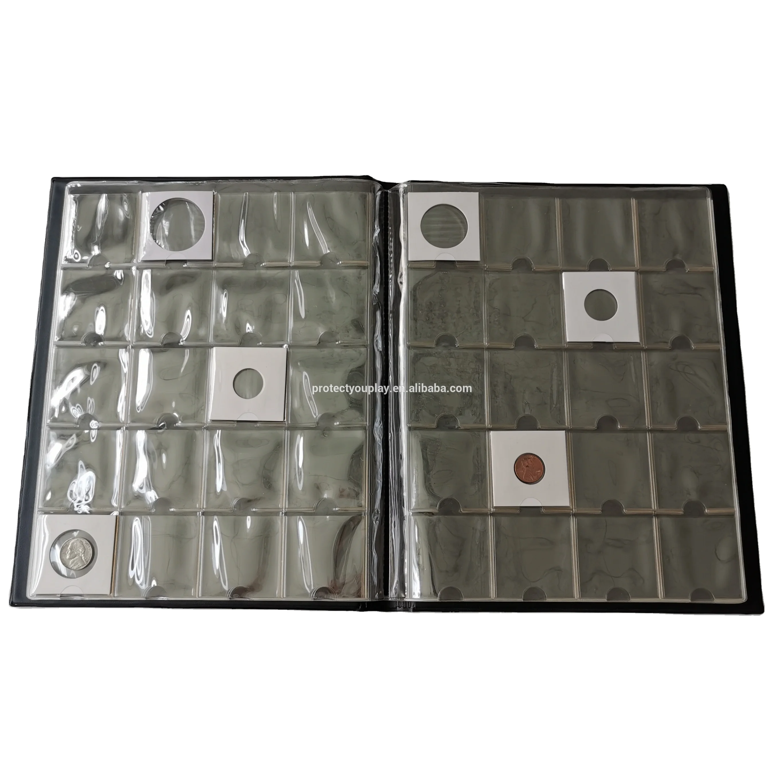 Coin Collection Holder Album for Collectors 200 Pockets-Coin Binder 200 Pockets Coin Collection Book Binder Supplies 