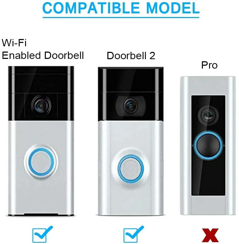 Ring Visual Doorbell Bracket Adjustable Angle Home Flat Office Smart ...