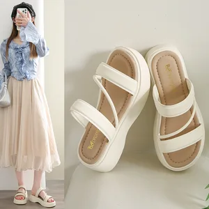 Women's 0521 Casual Summer/Autumn Fashion Sandals Soft Comfortable Breathable Slippers Thick Non-Slip Soles Seaside Beach Shoes