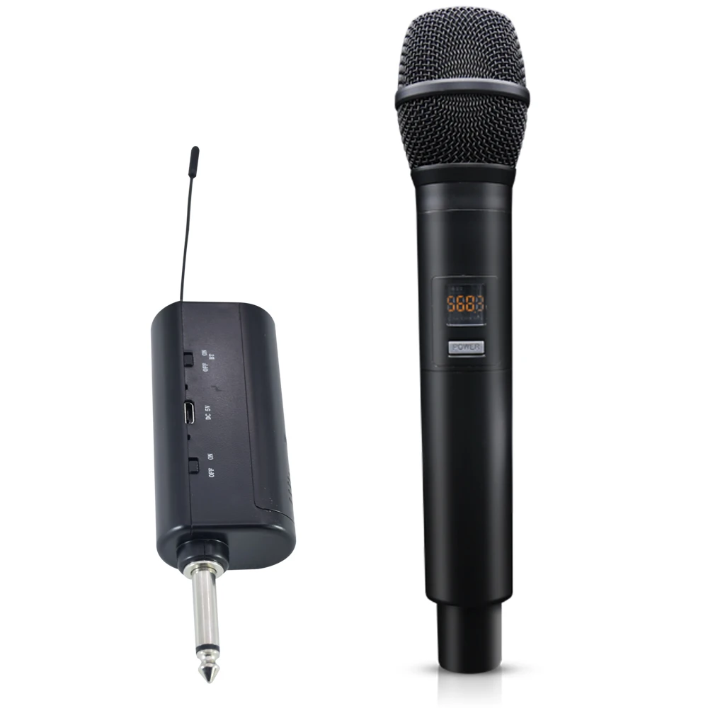 Professional Uhf Wireless Microphone Ultralow Latency Long Range With