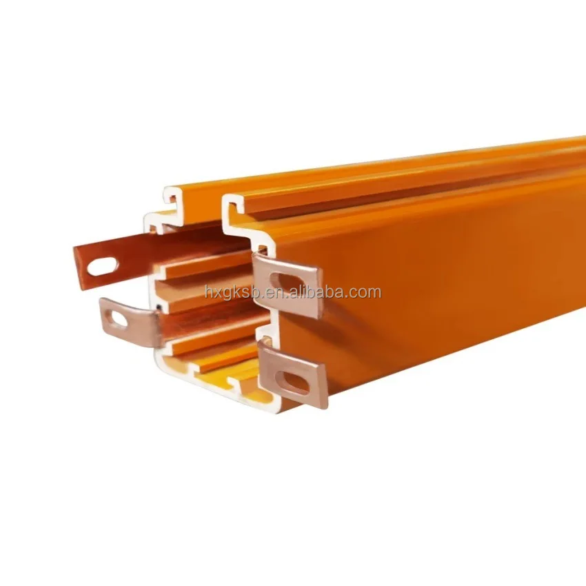 3p 4p Enclosed Busbar Trunking System Overhead Crane Copper Tubular Busbar