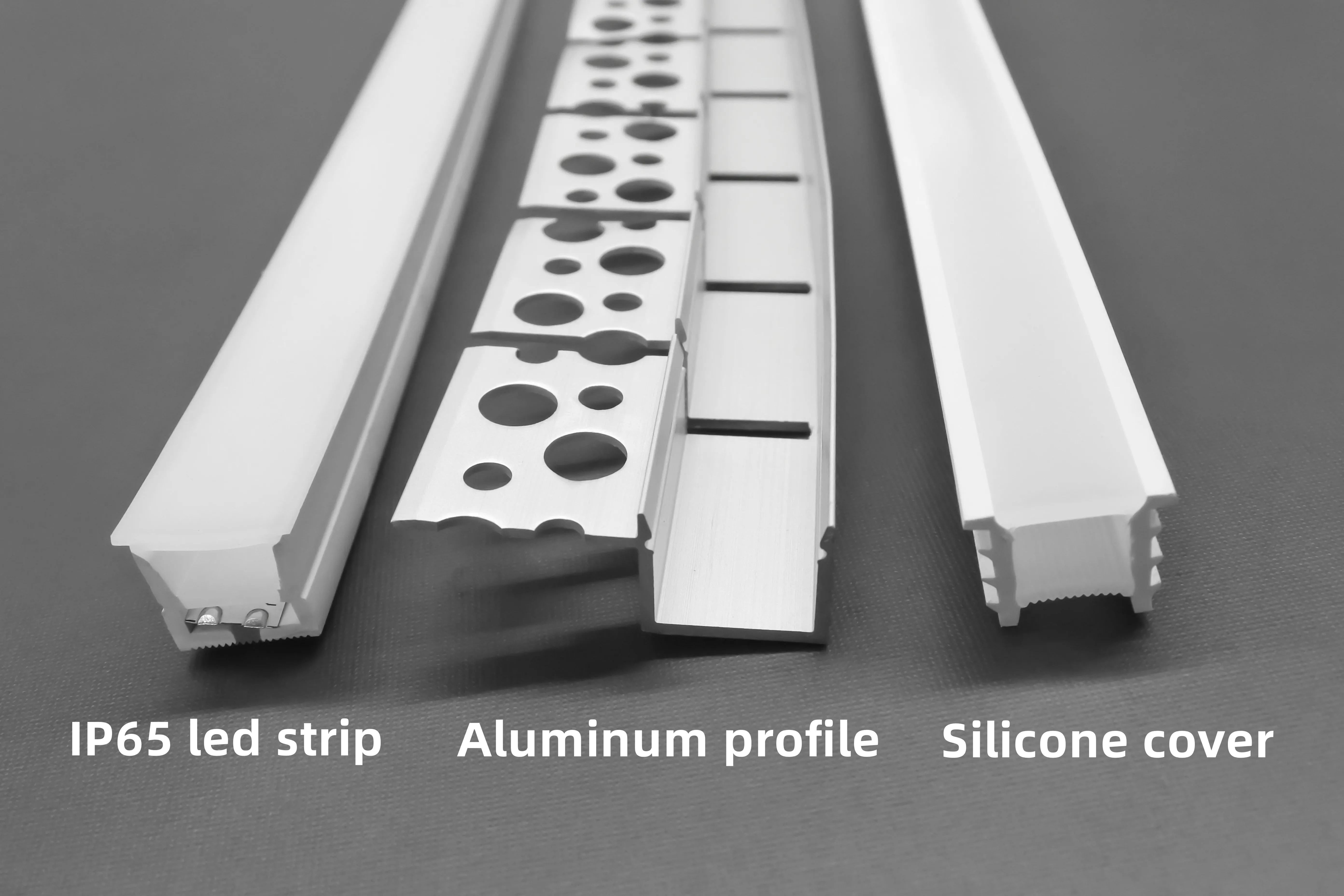 K5-4 Waterproof IP65 Neon Light Strip Silicone Cover Alu Channel Flexible Curve Bendable Drywall Plaster in Aluminum Led Profile