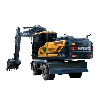 Hyundai 210W-9 21ton Excavator Cheap Hydraulic Wheel Excavator Korea Original 2019 Provided Cummins 10 Ton with Good Performance