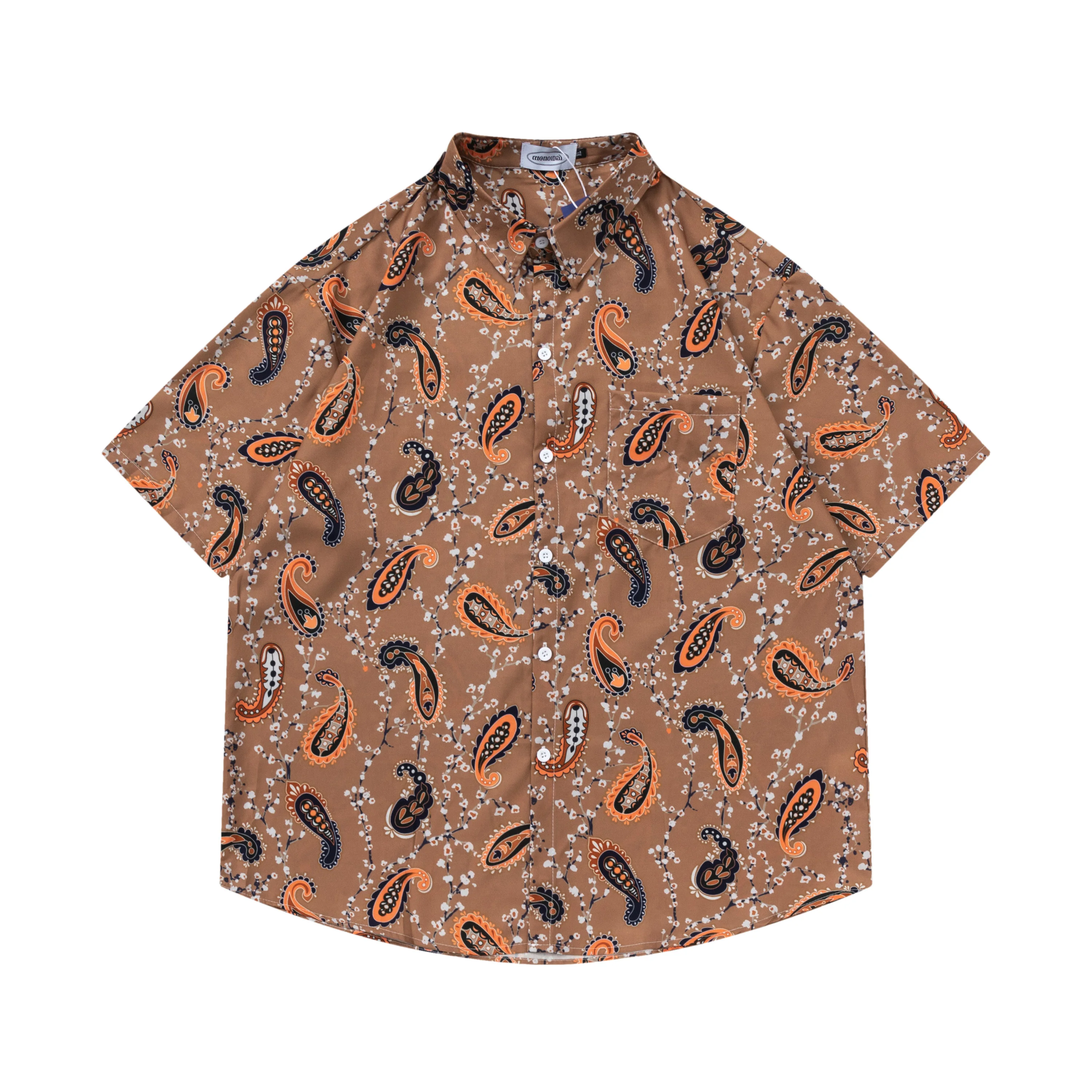 Hawaiian Shirts 2023 Summer Shirts Men Printed Hawaiian Plain Hawaiian