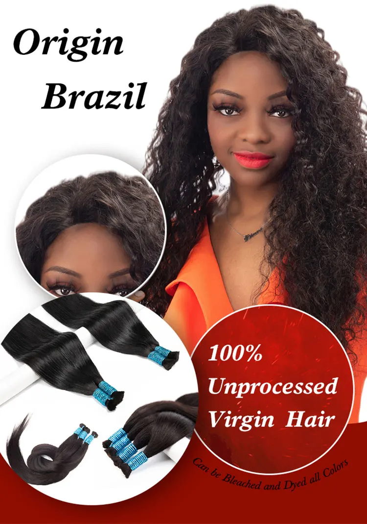 Super Double Drawn Virgin Vietnamese Bone Straight Raw Indian Human Hair Brazilian Bulk Bundles 0072