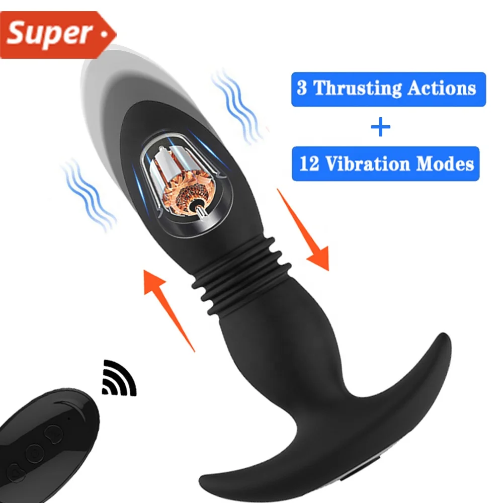 Anal Vibrator Telescopic Vibrator Male Prostate Massager Wireless Remote  Control Dildo Butt Plug Vibrator Anal Sex Toys For Men - Buy Wireless  Remote Control Telescopic Prostate Massager Butt Plug ...