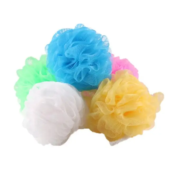 Bath Ball Sponge Brush Bamboo Grooming New Fashion Bathroom And Bath Scrub Brush Natural Double-Sided Low Price Bath Foam Sponge