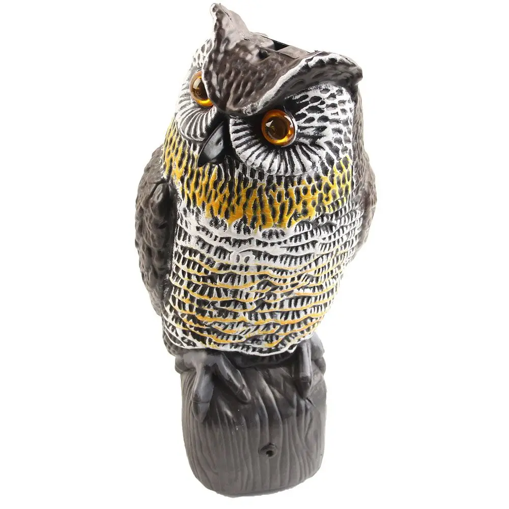 Bird Repeller Solar Owl Scare Crow &woodpecker  Sparrow&rodents Animals