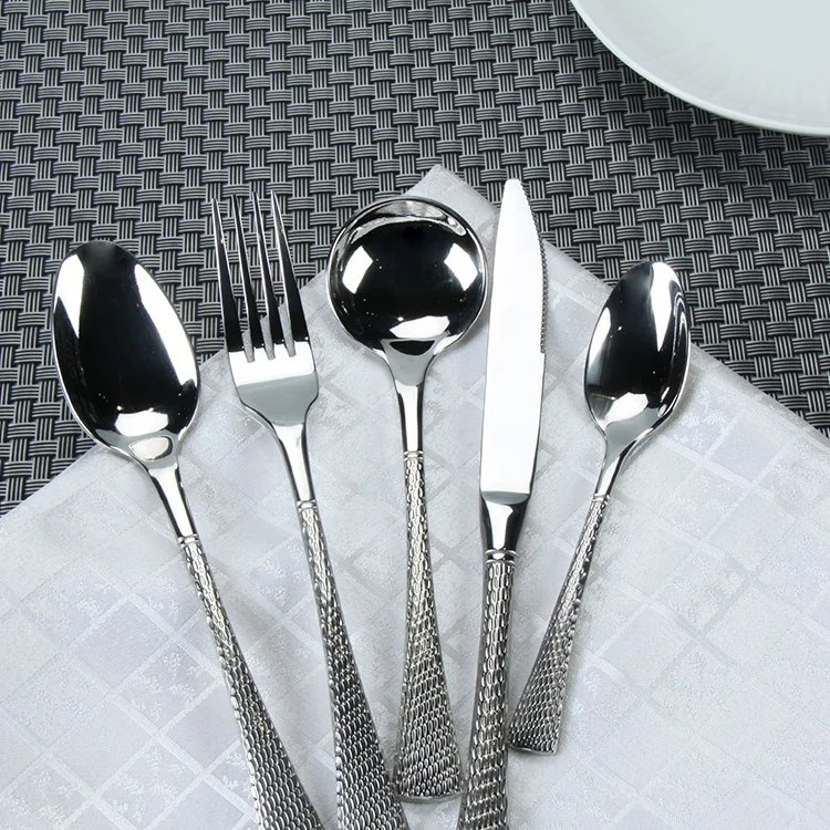 Wedding Luxury Bulk Silver Restaurant Silverware Spoons and Fork