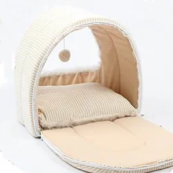 Wholesale lovely luxury sofa little cat bed comfortable soft pet bed NO 4