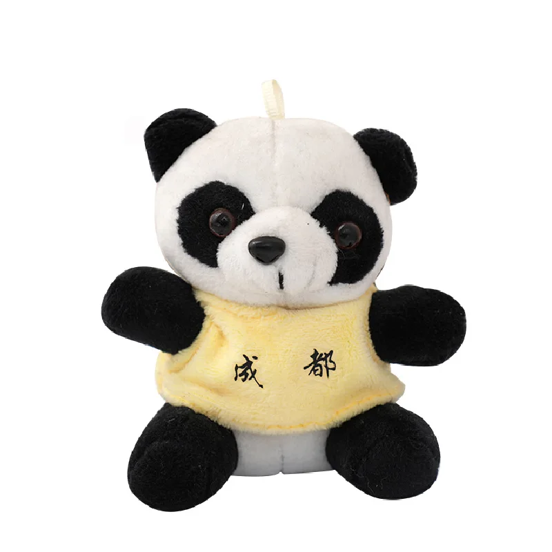パンダ　ミニチュアぬいぐるみ BoTuクリエイティブミニぬいぐるみパンダおもちゃブラックホワイト