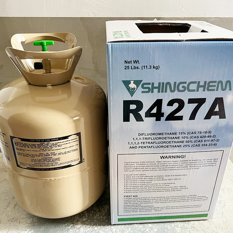 SHINGCHEM Refrigerant Gas 30lbs R427a Refrigerant Price R427a Gas Refrigerant for Sale