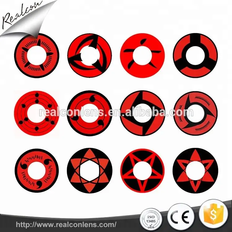 AFancy Pro Crazy Fancy Red Color Hollywood Contact Lens Factory